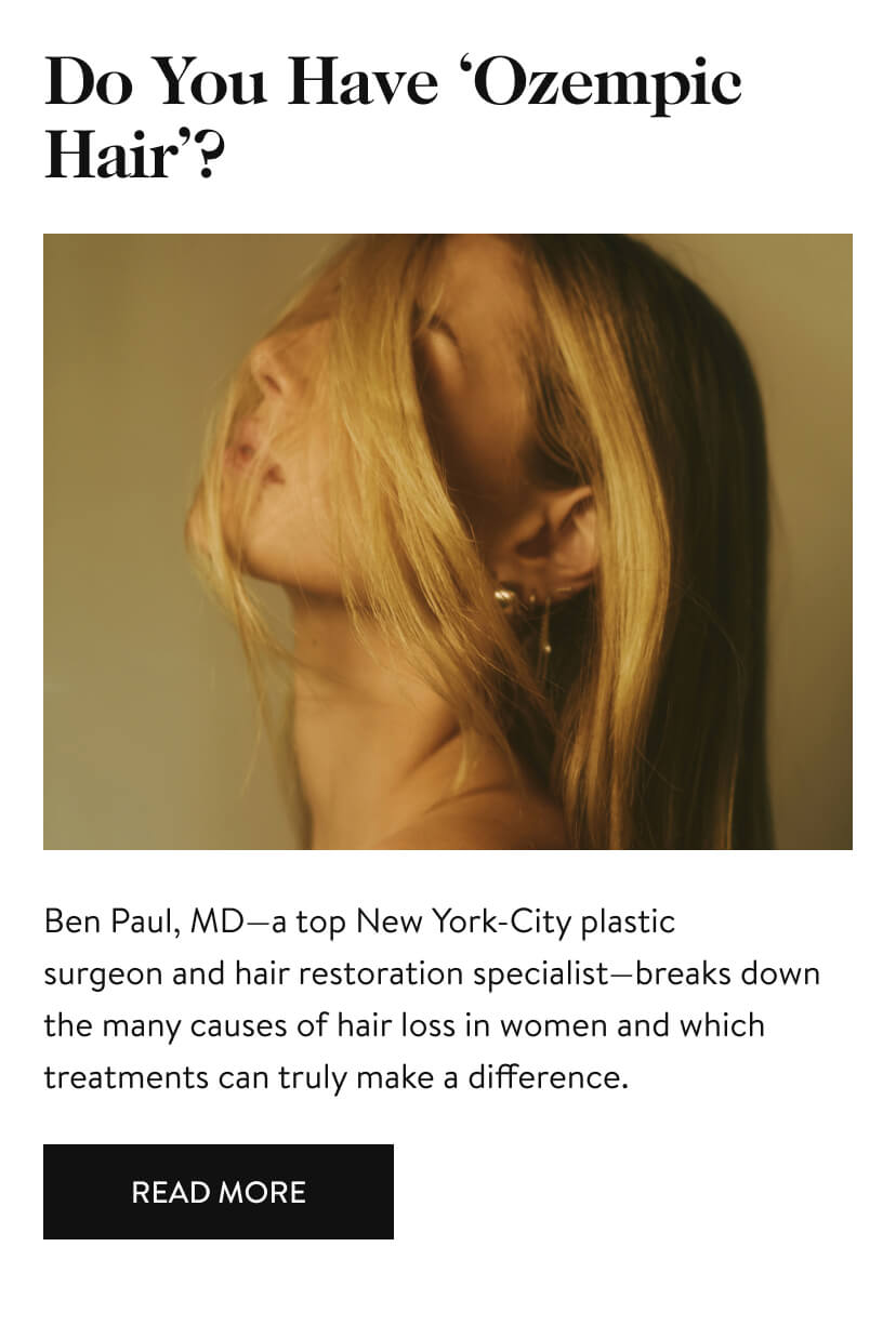 Do You Have 'Ozempic Hair'?