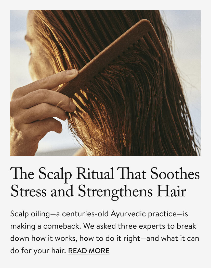 The Scalp Ritual That Soothes Stress and Strengthens Hair
