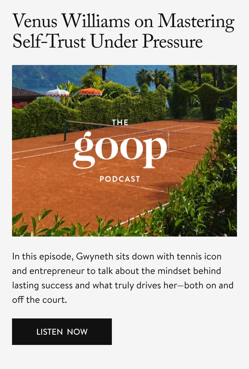 Venus Williams on Mastering Self-Trust Under Pressure 