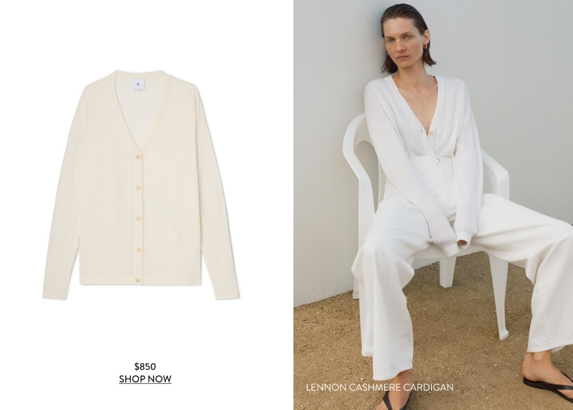 Lennon Cashmere Cardigan, $850
