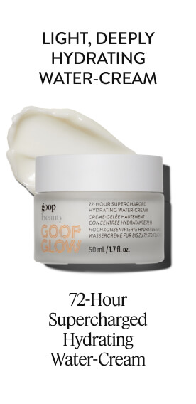 Light, Deeply Hydrating Water-Cream. 72-Hour Supercharged Hydrating Water-Cream.