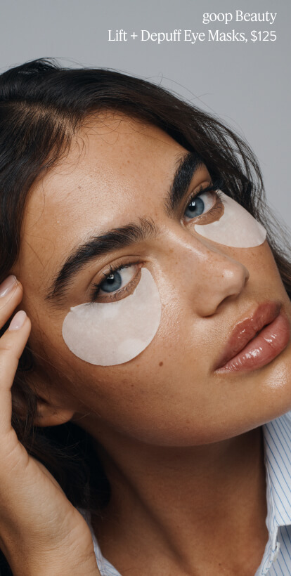 goop beauty Lift + Depuff Eye Masks, $125