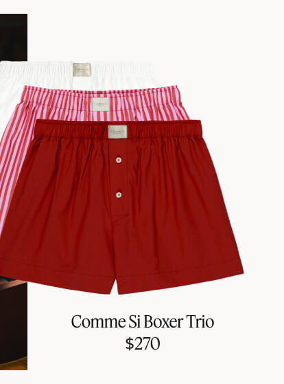 Comme Si Boxer Trio, $270