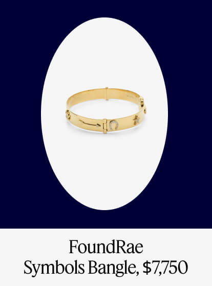 FoundRae Symbols Bangle, $7,750