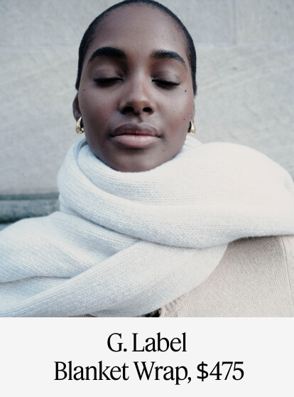 G. Label Blanket Wrap, $475