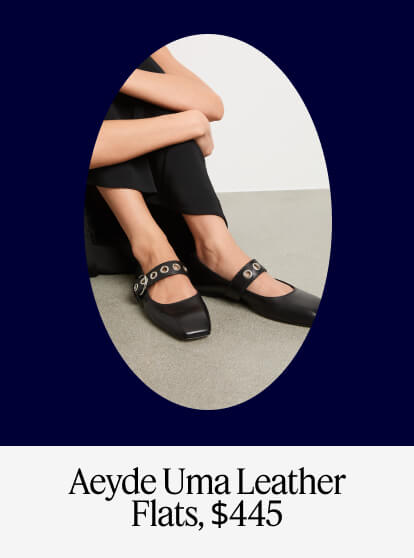 Aeyde Uma Leather Flats, $445