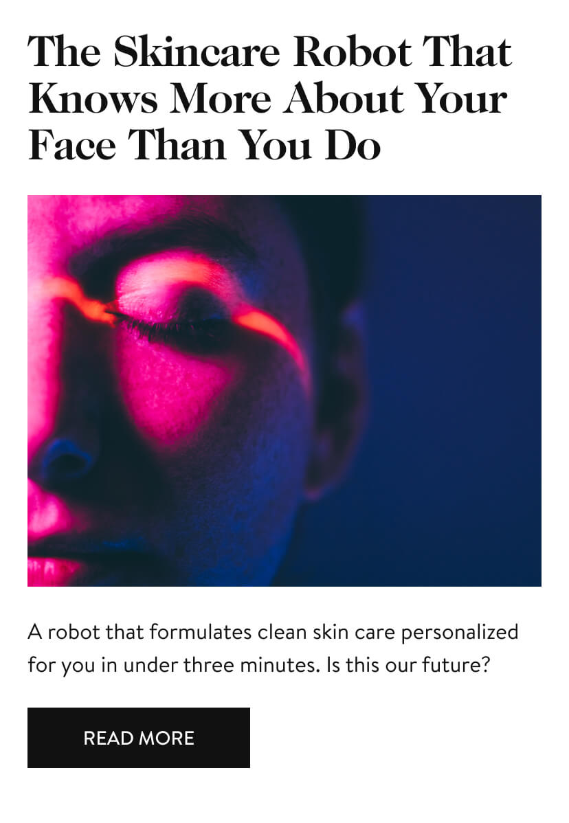 The Skincare Robot That Knows More About Your Face Than You Do
