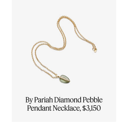 By Pariah Diamond Pebble Pendant Necklace, $3,150