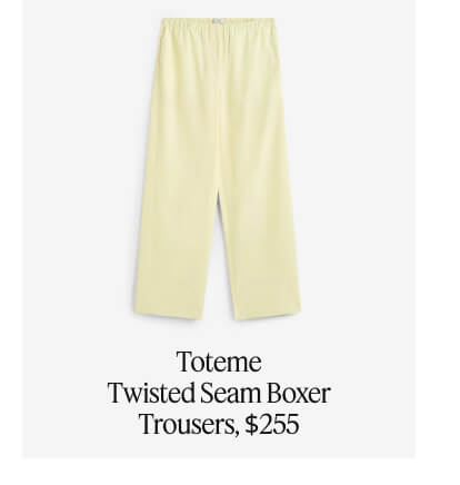 Toteme Twisted Seam Boxer Trousers, $255