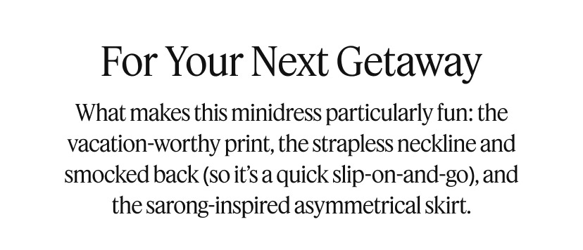 For Your Next Getaway