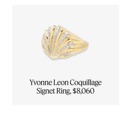 Yvonne Leon Coquillage Signet Ring, $8,060