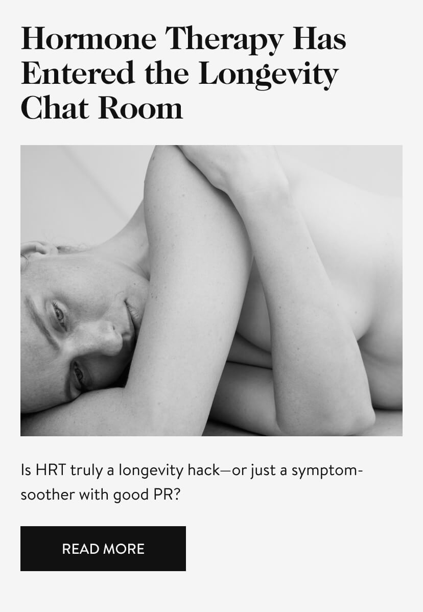 Hormone Therapy Has Entered the Longevity Chat Room