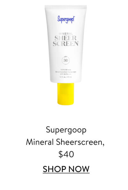 Supergoop Mineral Sheerscreen, $40
