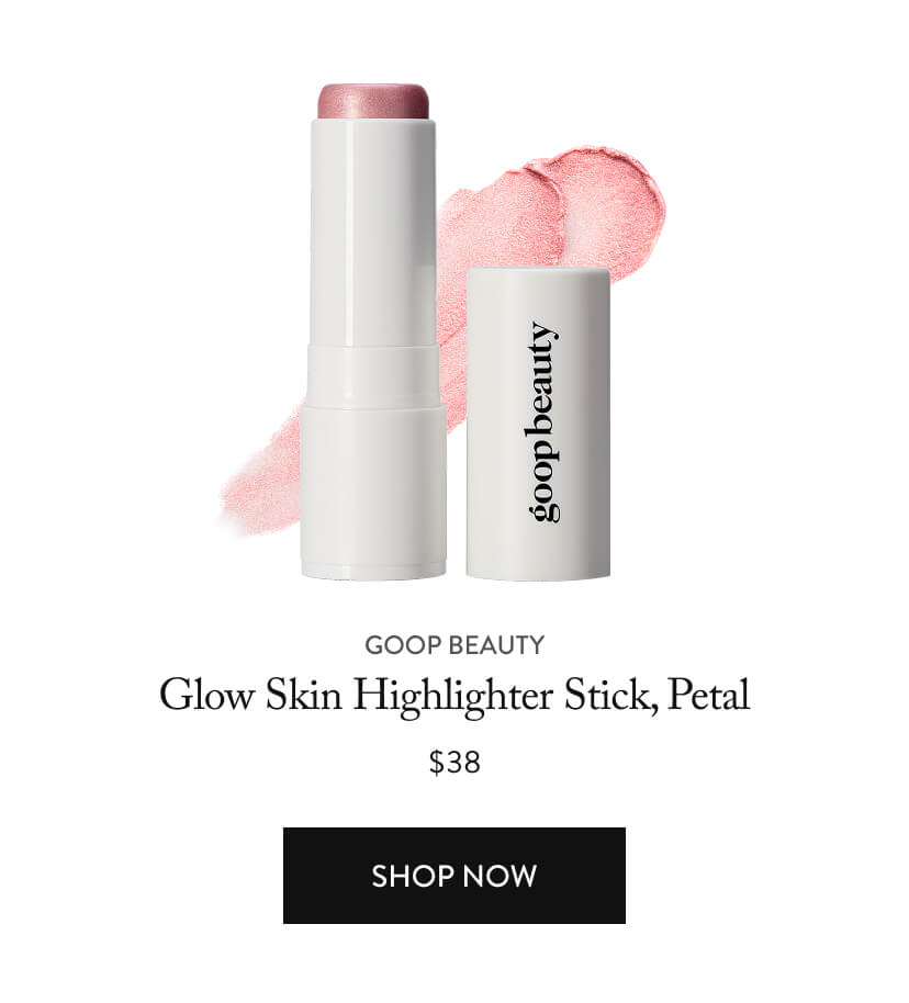 Glow Skin Highlighter Stick, Petal, $38