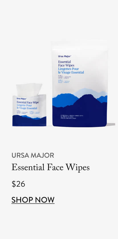 Ursa Major Essential Face Wipes, $26