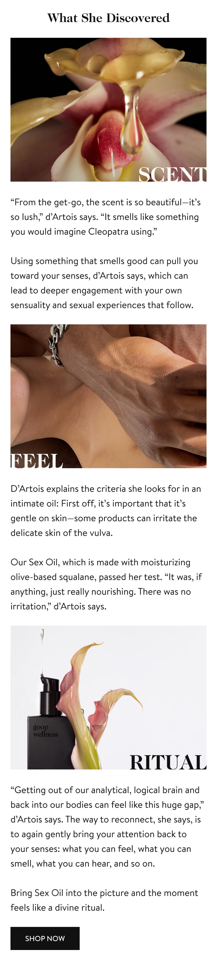 a sexologist reviews our sex oil - goop