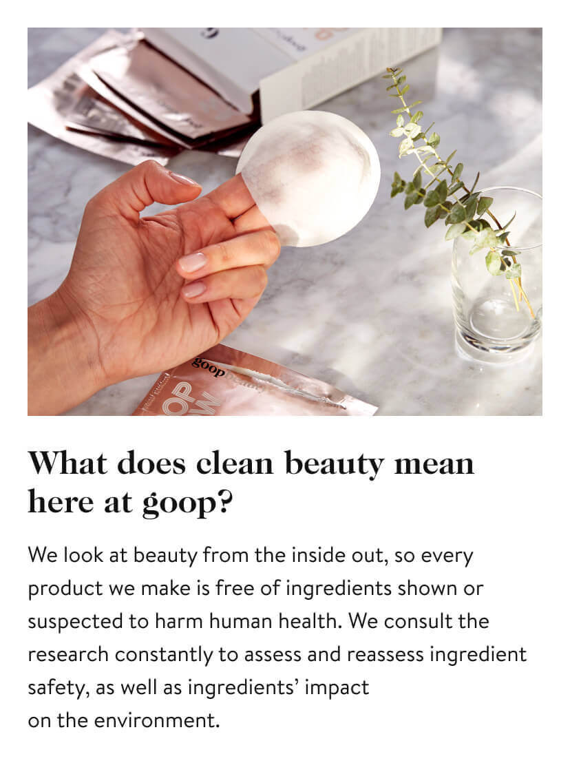 What does clean beauty mean here at goop?