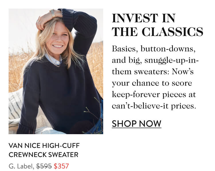 Van Nice High-Cuff Crewneck Sweater G. Label, $357