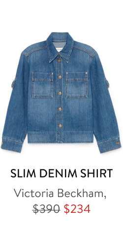 Slim Denim Shirt Victoria Beckham, $234