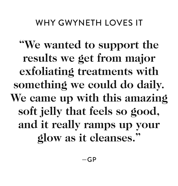 new! GOOPGLOW Cloudberry Exfoliating Jelly Cleanser goop