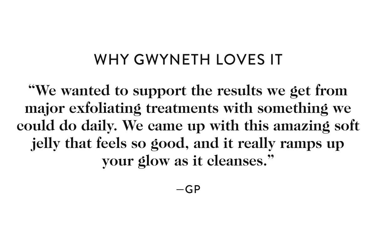 new! GOOPGLOW Cloudberry Exfoliating Jelly Cleanser goop