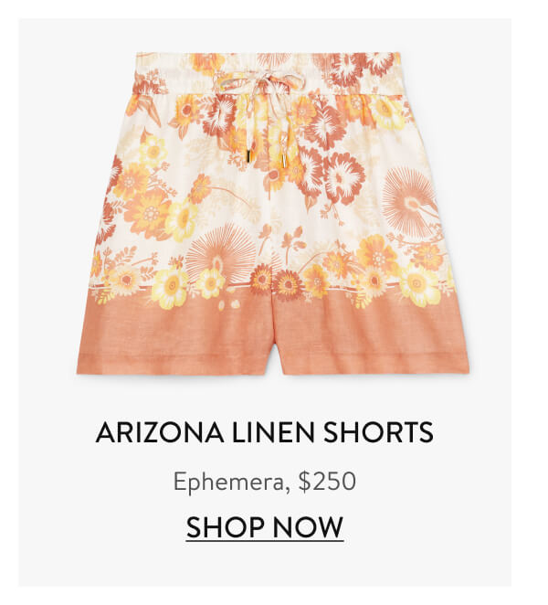 Arizona Linen Shorts Ephemera, $250 Shop Now