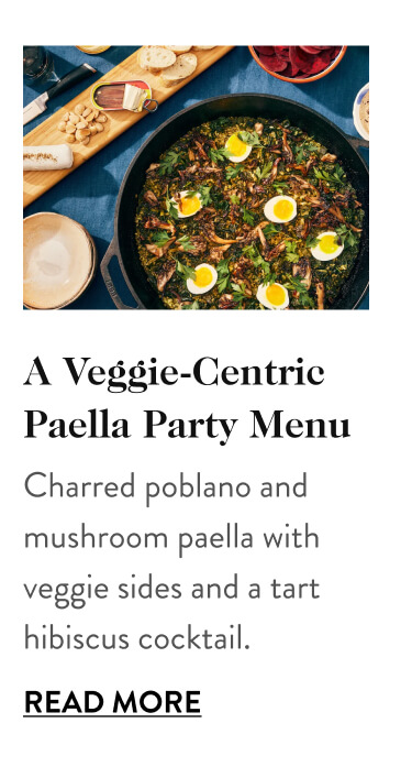 A Veggie-Centric Paella Party Menu