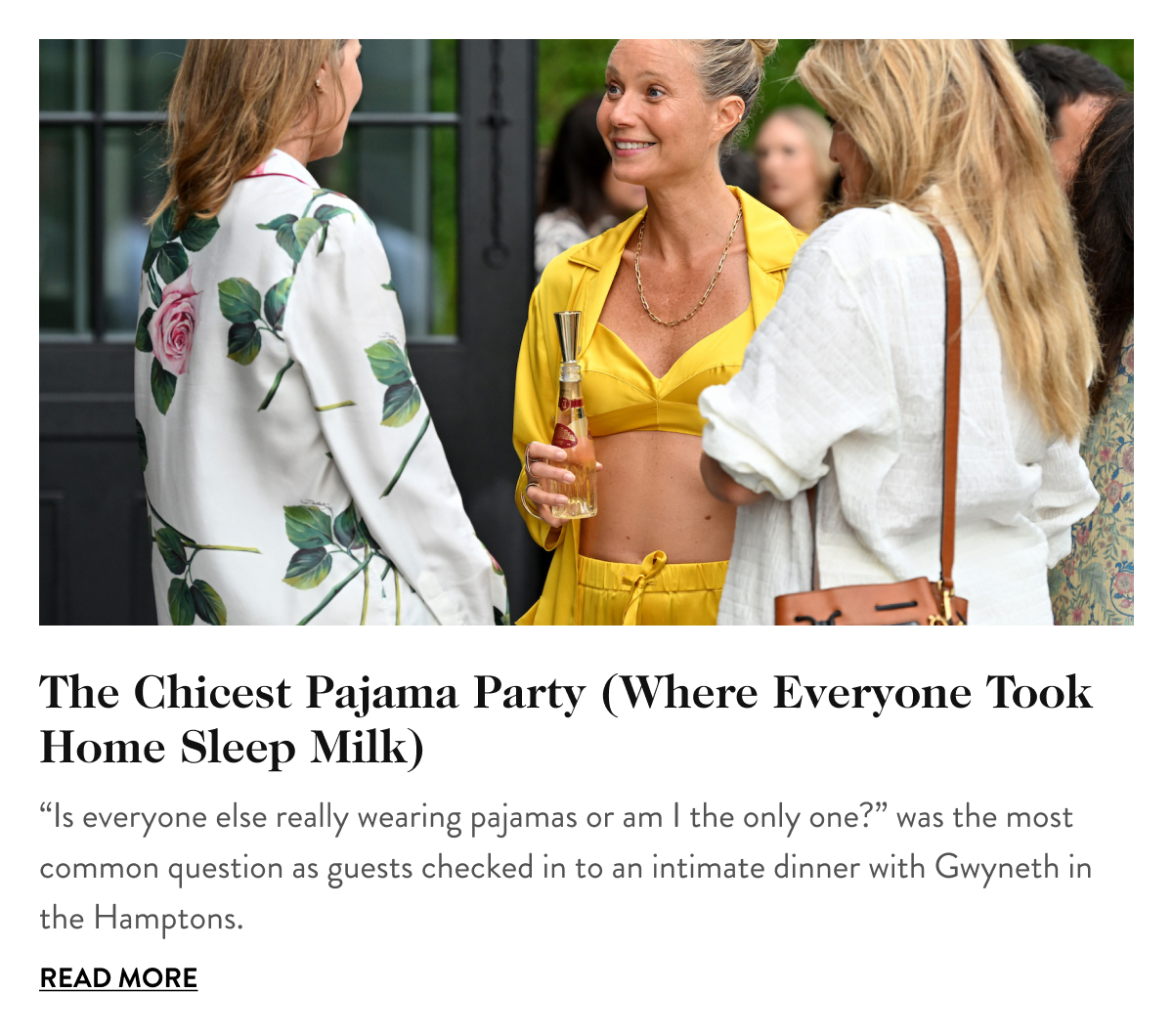 Chicest Pajama Party Ever (and Everyone Took Home Sleep Milk)