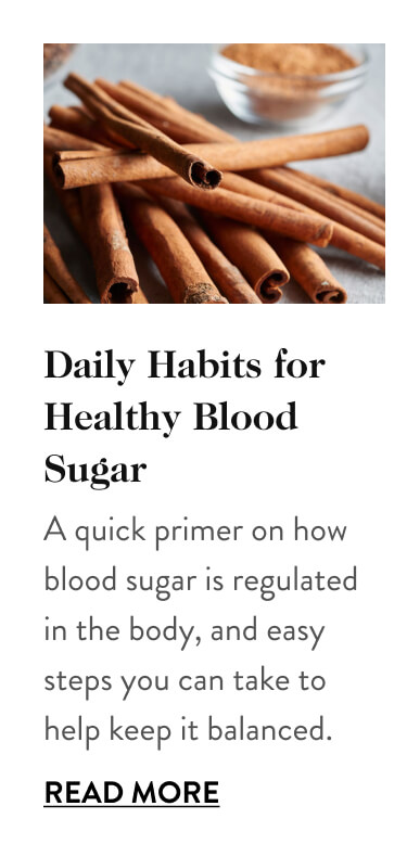 Daily Habits for Healthy Blood Sugar