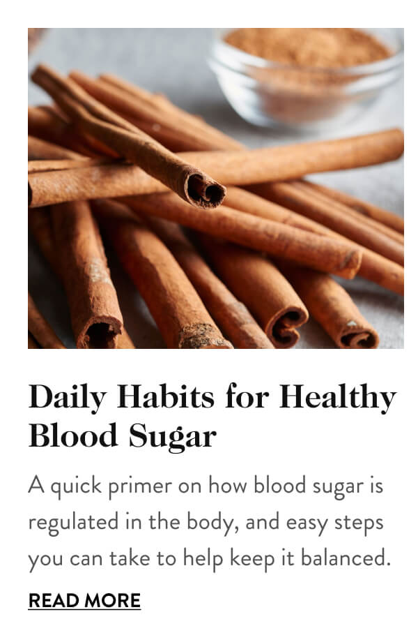 Daily Habits for Healthy Blood Sugar