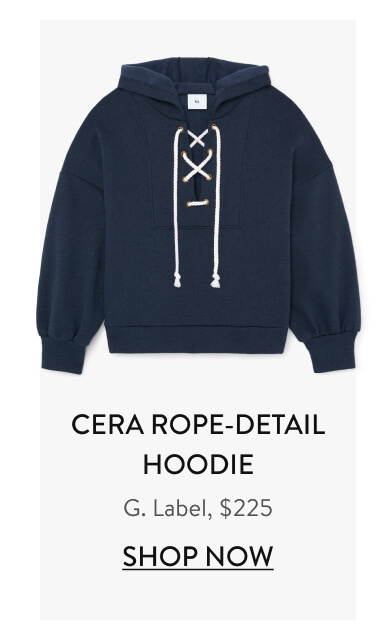 Cera Rope-Detail Hoodie G. Label, $225