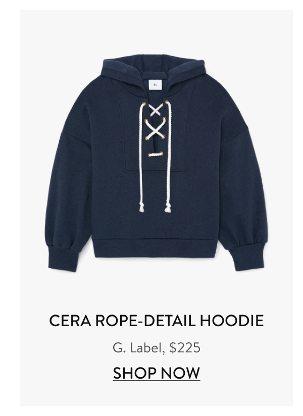 Cera Rope-Detail Hoodie G. Label, $225