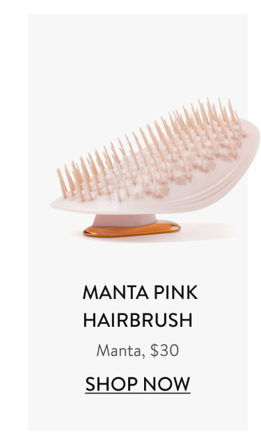 Manta Pink Hairbrush Manta, $30