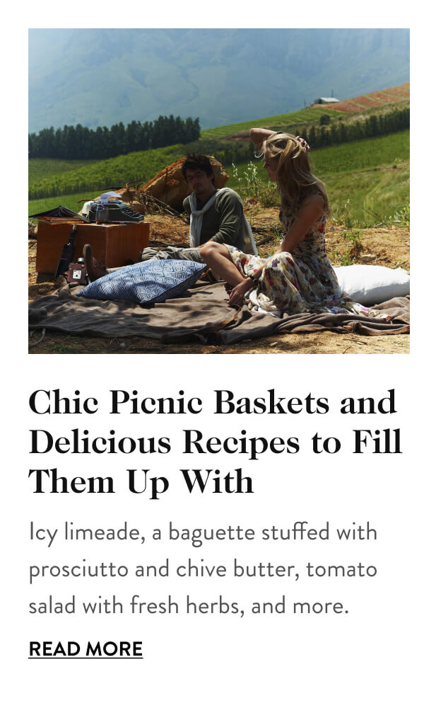 Chic Picnic Baskets and Delicious Recipes to Fill Them Up With