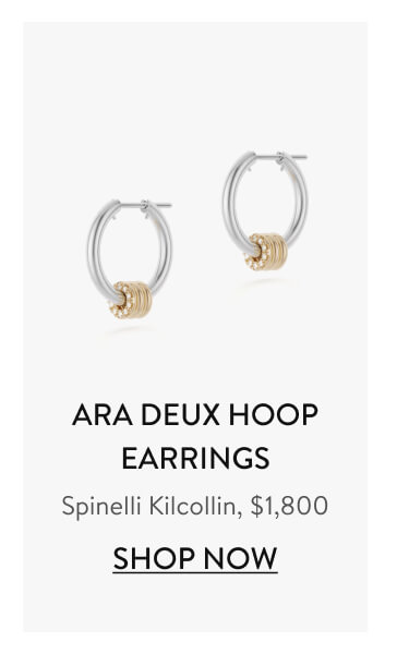 Ara Deux Hoop Earrings Spinelli Kilcollin, $1,800 Shop Now