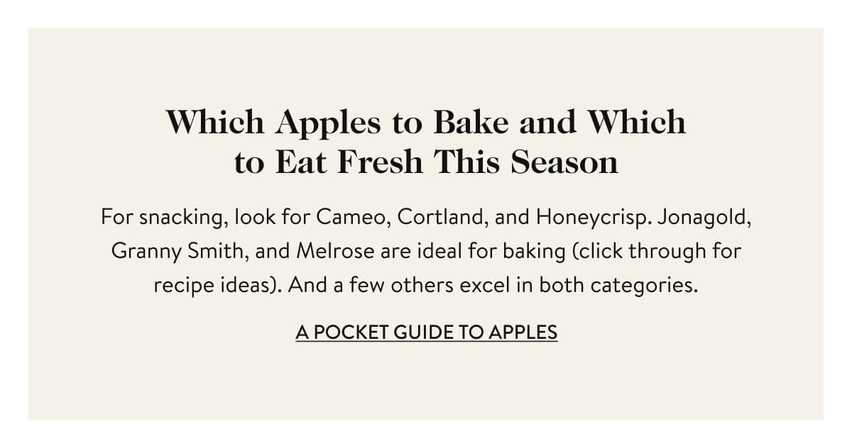 Which Apples to Bake and Which to Eat Fresh This Season
