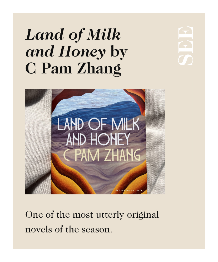 Land of Milk and Honey by C Pam Zhang SEE One of the most utterly original novels of the season.